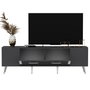 Hanah Home Soporte de TV Antracita y Plata